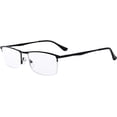thumbnail image 1 of Eyekepper Quality Spring Hinges Half-Rim Reading Glasses Black +1.25, 1 of 8