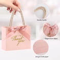 thumbnail image 3 of Bolsas de Regalo Motroce Gracias Rosa 20 Pzas 14 x 6 x 12 cm con Lazos, 3 of 7
