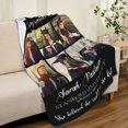 thumbnail image 4 of Personalized Blanket with Photo Text Custom Photo Blankets Customized Photos, Picture Blanket Gifts for Family and Friends on Christmas Wedding Mothers Day, Father Day Blankets, 4 of 5