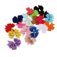 thumbnail image 2 of TINKSKY 20 Colors Boutique Hair Bows Girls Kids Alligator Clip Grosgrain Ribbon Hair Clips, 2 of 6