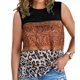 thumbnail image 2 of Camiseta sin mangas para mujer, estampado étnico, cuello redondo, ajuste holgado, chaleco sin mangas de verano para uso informal, 2 of 5