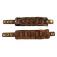 thumbnail image 6 of Ayyufe Retro Weave Leather Wristband Snaps Fastener Bracelet Men's, 6 of 7