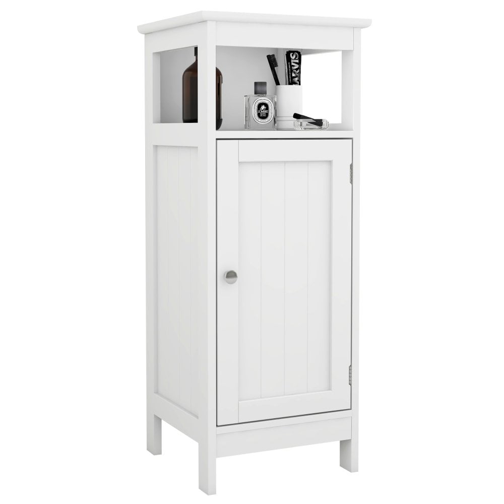 Gzxs Bathroom Storage Cabinet, Freestanding Wooden Single Door Side ...