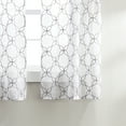 thumbnail image 5 of Better Homes & Gardens 3 Piece Sheer Quatrefoil Window Valance and Tier Set, Indoor, Grey, 36" W x 60"L, Adult, 5 of 5