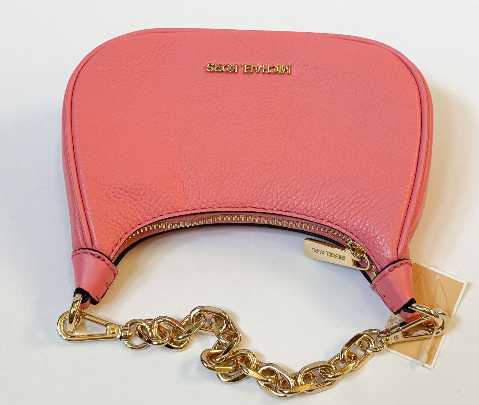 Michael selling Kors Emmy Medium Leather Crossbody Bag In Peach