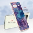 thumbnail image 5 of Nalacover for Google Pixel 7A Marble Pattern Slim Case Compatible with MagSafe Wireless Charging, Soft Silicone/TPU Shockproof Non-Yellowing Lightweight Protective Cover for Google Pixel 7A, Purple, 5 of 11