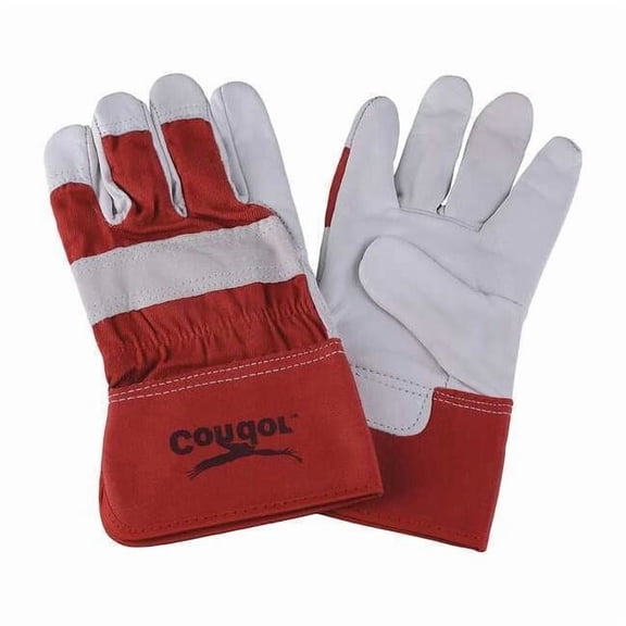 Condor Leather Gloves,Red/White,XL,PR 2MDE1