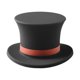 thumbnail image 1 of Tapón de botella con forma de sombrero de copa, tapón de vino reutilizable de grado alimenticio para soda (negro), 1 of 3