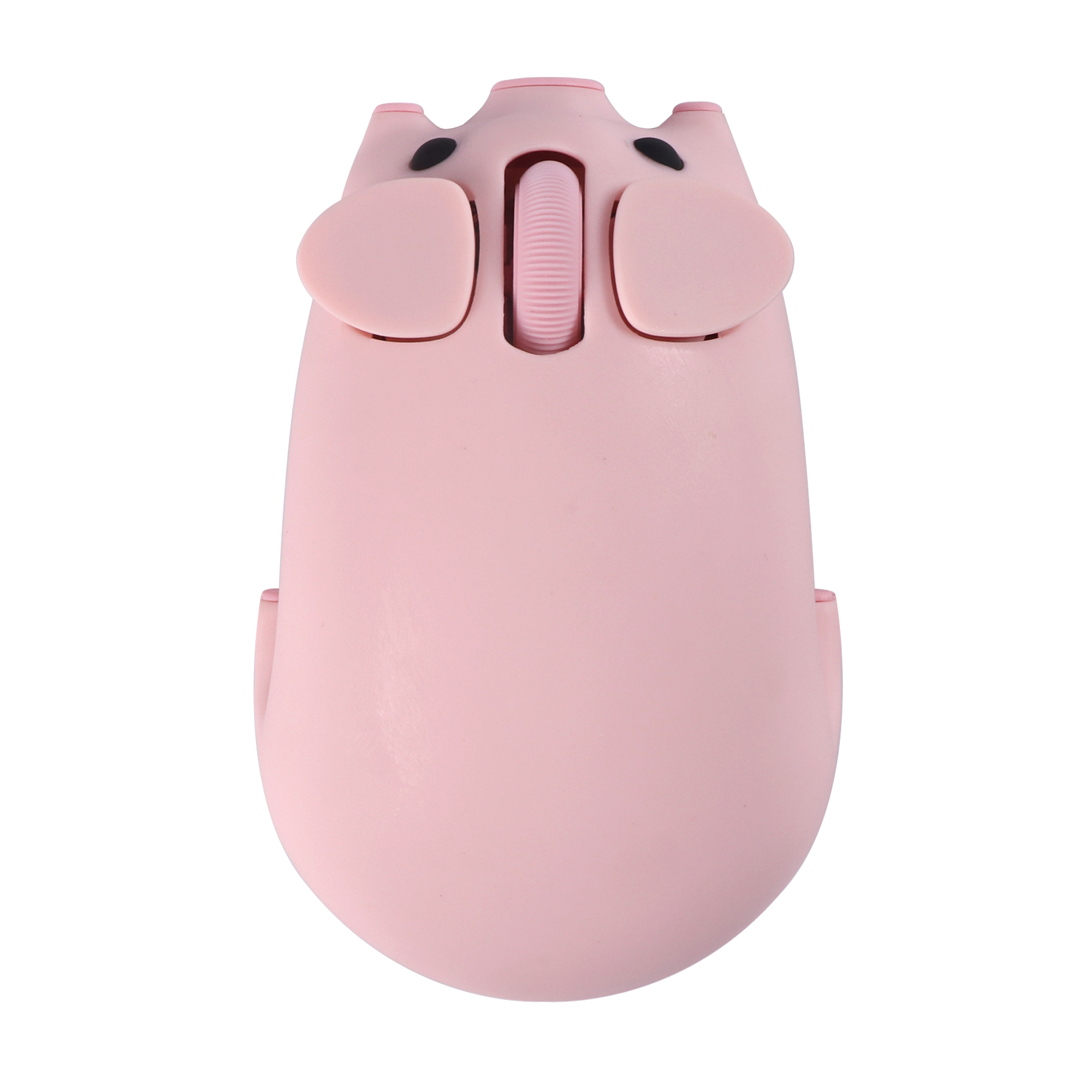Dpisuuk Wireless Bluetooth Mouse Cute Animal Pig Shape 2.4G & Bluetooth Dual Mode Computer Mice with USB Receiver Portable Compact Optical Cordless Mouse for Laptop PC Notebook Kids Gift, Pink