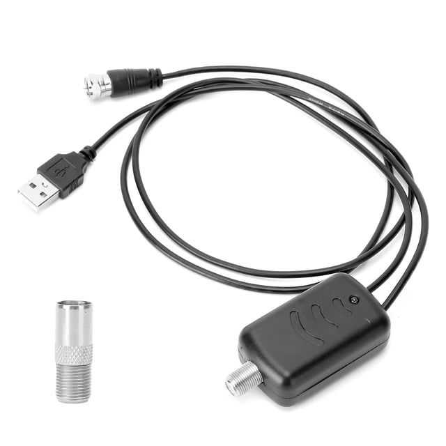 Amplificador de antena de señal potente para HDTV digital en interiores que mejora la recepción para más canales