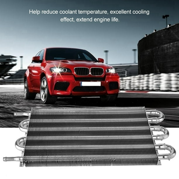 Convertidor de radiador manual automático, kit de enfriador de aceite remoto de 6 filas para automóvil Kit de enfriador de aceite de transmisión Mejore su experiencia