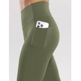 thumbnail image 5 of NANAHuang Women's Workout Leggings with Pockets High Waist Pants 28" Tummy Control Athletic Tights Full Length, 5 of 7