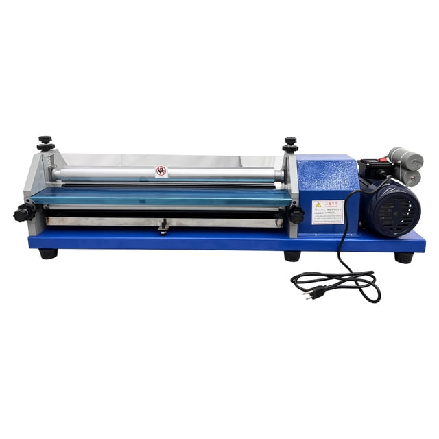 INTBUYING 23In 110V White Emulsion Gluing Coating Machine for Paper&Leather Coater