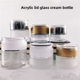 thumbnail image 2 of Botella de crema de acrílico transparente de vidrio esmerilado para crema de ojos, crema facial, botellas cosméticas, 2 of 6
