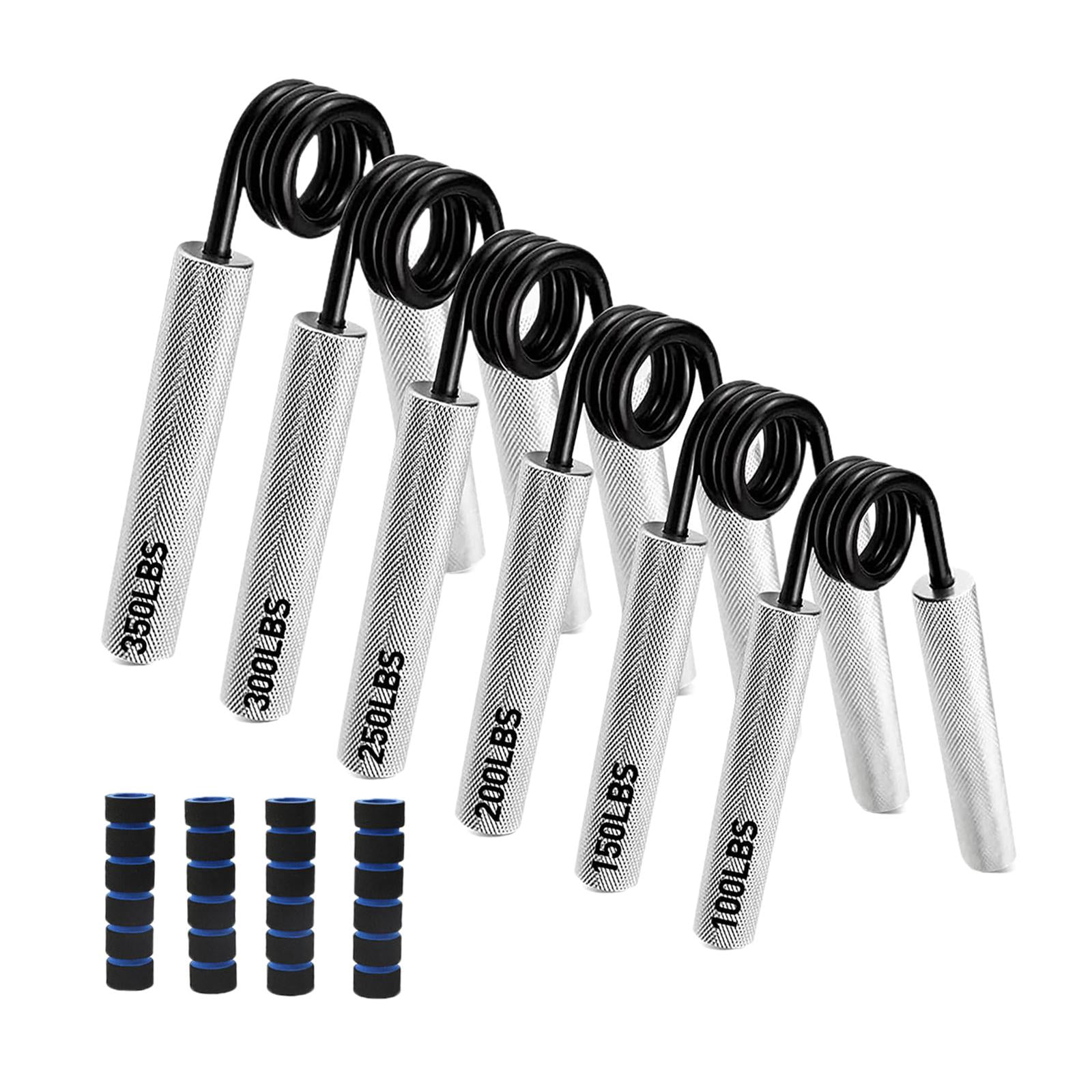 funtasica Metal Hand Grip Strengthener, 6 Piece Set, Non-Slip Wrist And Forearm Strengthener, Multipurpose Accessory for Sports And Fitness