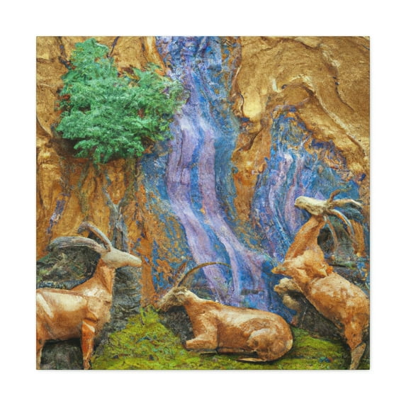 Chamois in Rococo Style - Canvas