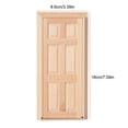 thumbnail image 5 of LYUMO 1:12 Doll House Mini Wooden Door for Dolls DIY Dollhouse Furniture Accessories, Wooden 1: 12 Dollhouse Door, Dollhouse Door, 5 of 8
