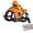 Orange, variant on Rechargeable 2 in 1 Flying RC Car Drone, Dual Mode Stunt Toy with 24G Remote, Headless Mode, Altitude Hold, 360 Flip, LED Lights