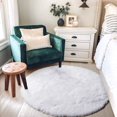 thumbnail image 2 of suxuMhao Area Rug, 1 Piece White Rotundity Rug 15.75×15.75in - Washable Rugs, Soft Rug for Bedroom, Area Rug for Bedroom, Non-Slip Rug for Living Room, Indoor Round Area Rug，Durable Rug​, 2 of 2