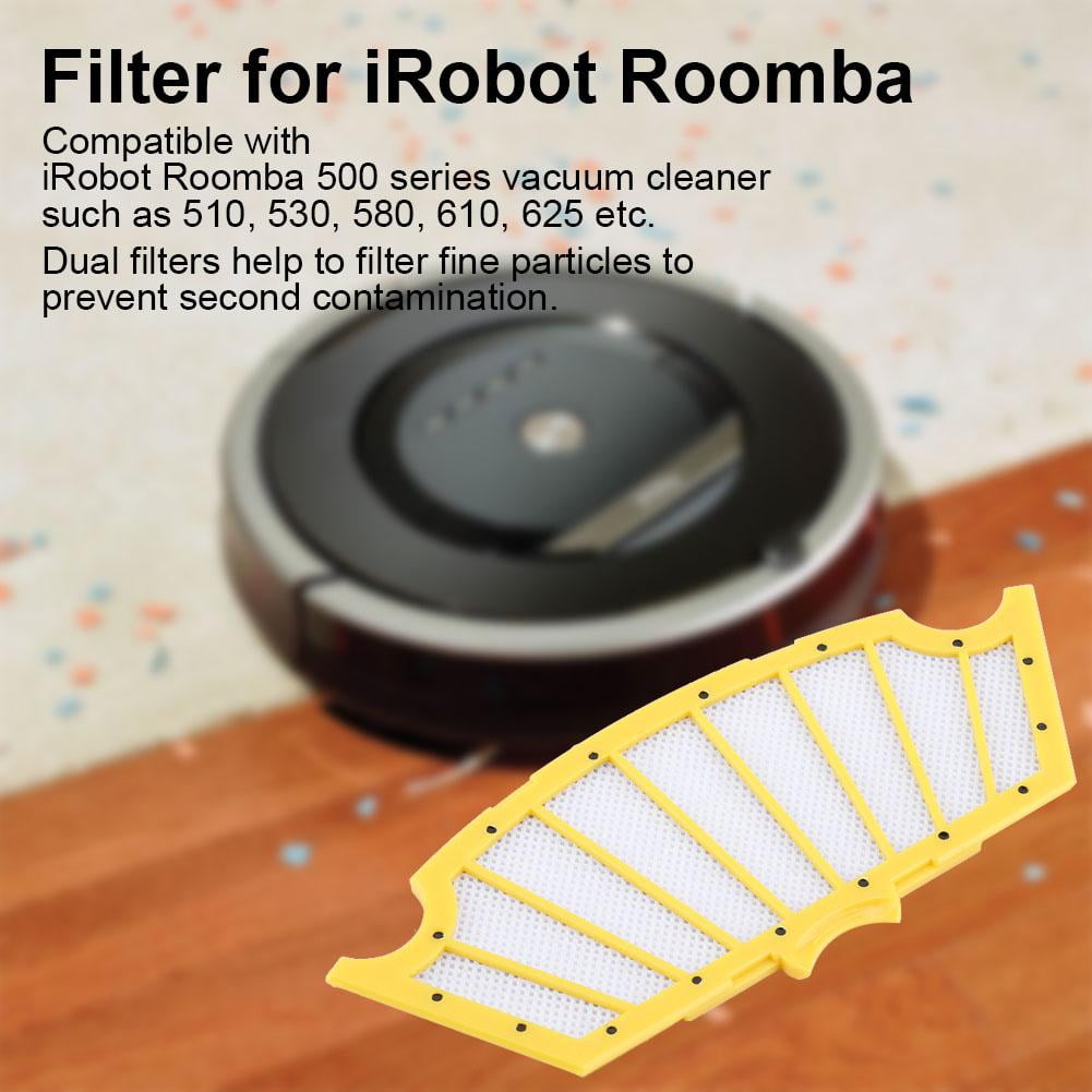 Rdeghly Filtre de remplacement pour 6 PCS pour aspirateur iRobot Roomba 510  530 580 610 625, filtre pour iRobot Roomba série 500, Filtre pour iRobot  Roomba