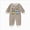 Brown 0626, variant on 0-3 Months Newborn Boys Girls Striped Rompers,Cute Print Long Sleeve Baby Jumpsuit,Soft Warm Fall Winter Unisex Onesie for Newborn Infant Boys 0 3 6 Months,Blue