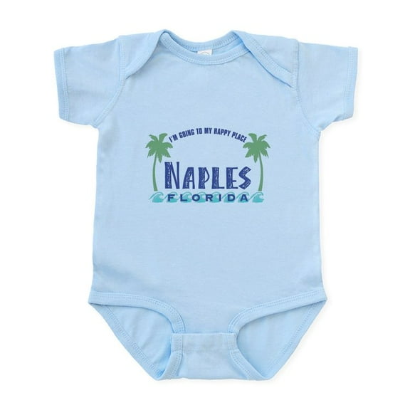 CafePress - Naples Happy Place Infant Bodysuit - Baby Light Bodysuit, Size Newborn - 24 Months