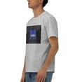 thumbnail image 3 of Blue Lives Matter Cotton T-Shirt Gray X-Large, 3 of 8