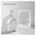 thumbnail image 4 of Mitigeur de Lavabo en Acier Inoxydable, Cascade Haute, Noir Mat Blanc, Poignée Unique, Facile à Installer, 4 of 7