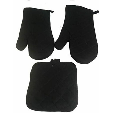 

4 Pcs Heavy Duty Cooking Gloves Oven Mitts And Pot Holders