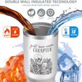 thumbnail image 4 of 1pc Book Lover 30oz Tumbler with Straw & Handle - Insulated Stainless Steel Cup | Holiday Gift for Man Women (Christmas, Valentine's, Birthday), 4 of 7