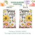 thumbnail image 5 of Welcome Spring House Flag 12.5 x 18 Inch Vertical Double Sided Burlap Pink Butterflies and Flowers Easter Large Yard Flag Spring Summer Holiday Seasonal Yard Outdoor Outside Decoration, 5 of 6