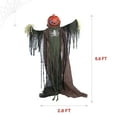 thumbnail image 3 of Haunted Hill Farm 6.6 ft Life-Size Animatronic Scarecrow Battery-Operated, Multicolor, HHPUMP-4FLS, 3 of 18