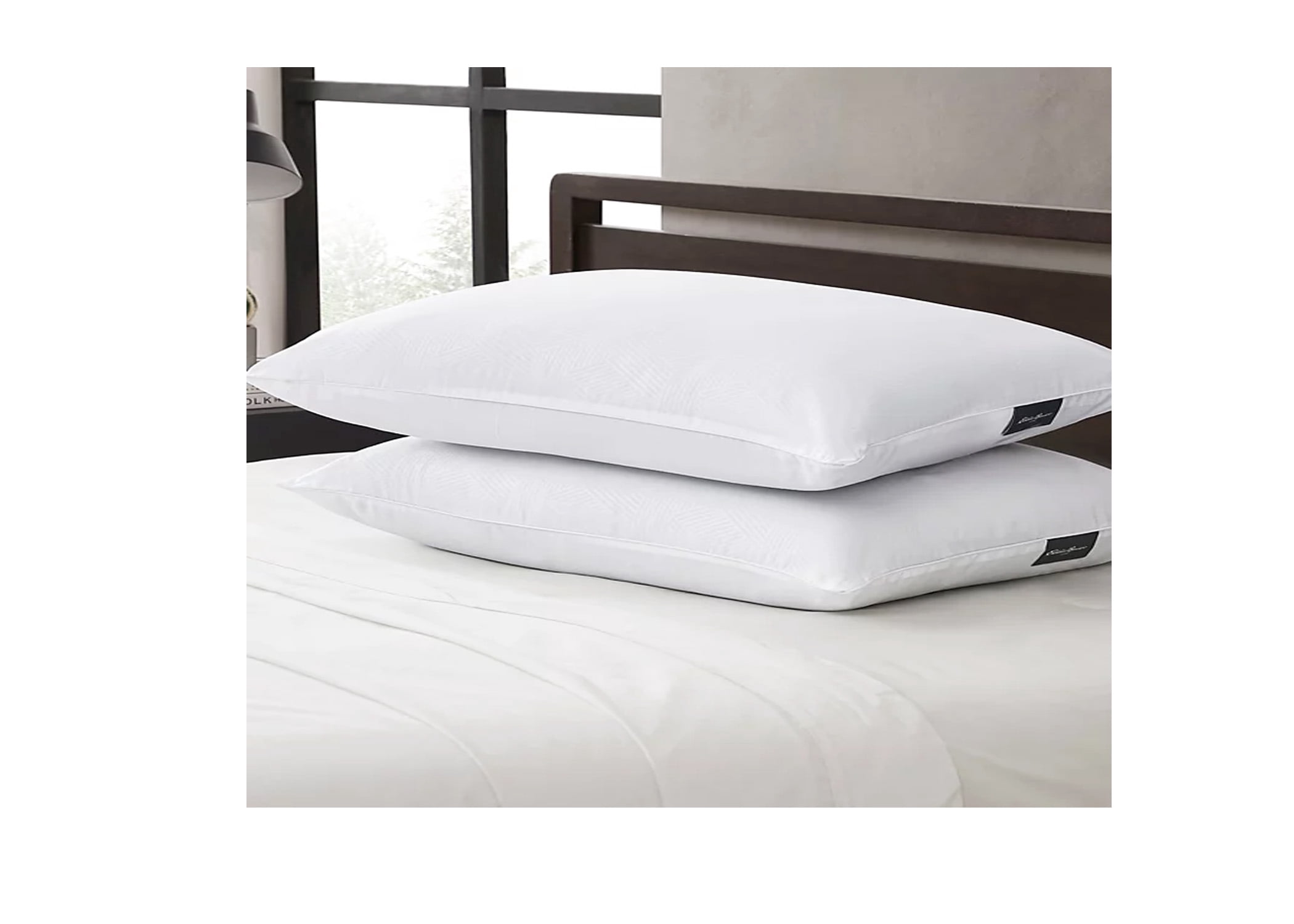 Eddie Bauer 2-Pack Pillow, Jumbo, White