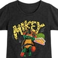 thumbnail image 3 of Teenage Mutant Ninja Turtles: Mutant Mayhem - Michelangelo AKA Mikey - Pizza Rules - Toddler And Youth Girls Short Sleeve Graphic T-Shirt, 3 of 5