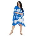 thumbnail image 2 of Oussum Women Plus Size Short Kaftan Tunic Kimono Dress Ladies Summer Tunics Online, 2 of 8