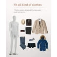 thumbnail image 4 of FDW 73 inch Adjustable Male Mannequin with Stable Base Stand, Perfect for Display, 4 of 7