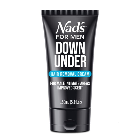 Nad's For Men Down Under Intimate Hair Removal Cream with Aloe Vera, 5.1 fl. oz.