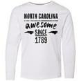 thumbnail image 3 of Inktastic North Carolina Awesome Since 1789 Long Sleeve Youth T-Shirt, 3 of 5