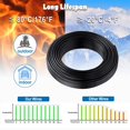 thumbnail image 4 of Cable eléctrico, calibre 10, 2 conductores, 10 AWG, 20 m, cable de PVC, 300 V, 4 of 6