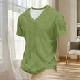 thumbnail image 5 of Mens Shirts Short Sleeve Fitness Home Wear Loose Casual Shirts Solid Color Mens T-shirt Sports Short Shirts for Men, Mint Green-5XL, 5 of 9
