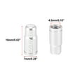 thumbnail image 5 of 2pcs Aluminum Alloy Tire Valve Caps French Type Dust Covers for Bicycle Mountain Road Bike MTB Silver Tone, 5 of 6