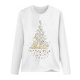 thumbnail image 4 of Haut Décontracté de Mode pour Femmes à Imprimé de Noël, Col Rond, Coupe Ample, Manches Longues, 4 of 4