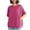 Hot Pink, variant on Women's Crew Neck T Shirt Oversized Casual Loose Short Sleeve Tee Summer Athletic Workout Pullover Tops with Pockets