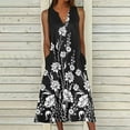 thumbnail image 2 of Robe d'Été pour Femmes Aguichant Robe d'Été pour Femmes Design Décontracté Robe Dégradée Sans Manches Col en V Longue Robe Ample Robe d'Été pour Femmes Robe Longue d'Été pour Femmes Longue Robe d'Été pour Femmes, 2 of 6