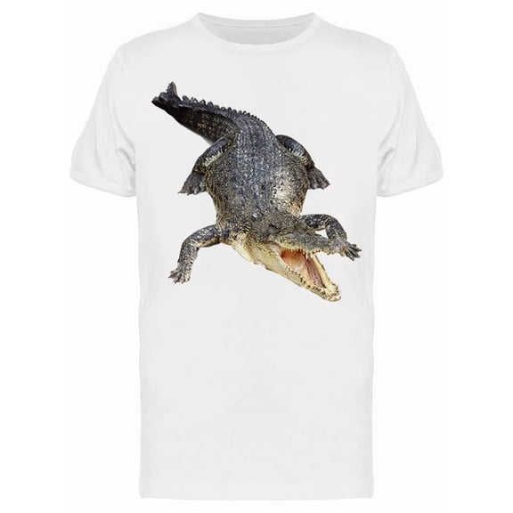Crocodile With Open Mouth T-Shirt Men -Image by Shutterstock, Male XX-Large