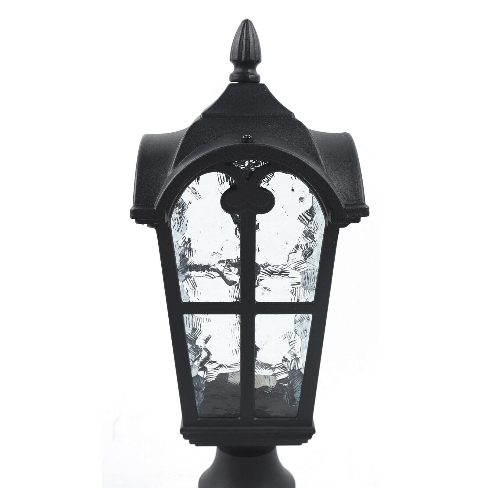 Outdoor Lamp Post Lights Waterproof Exterior Pole Lantern Lighting Fixtures for Garden Patio Yard Pathway Driveway E26 Fixture, Black