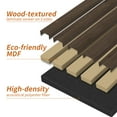 thumbnail image 3 of 2PCS 24''x94.5'' Wood Slat Acoustic Wall Paneling for Interior and Ceiling Decor,31Sq.ft,American Walnut, 3 of 8