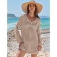 thumbnail image 2 of Traje de baño ANRABESS, cuello en V, cuello en V, tejido de malla, color caqui, 2 of 6