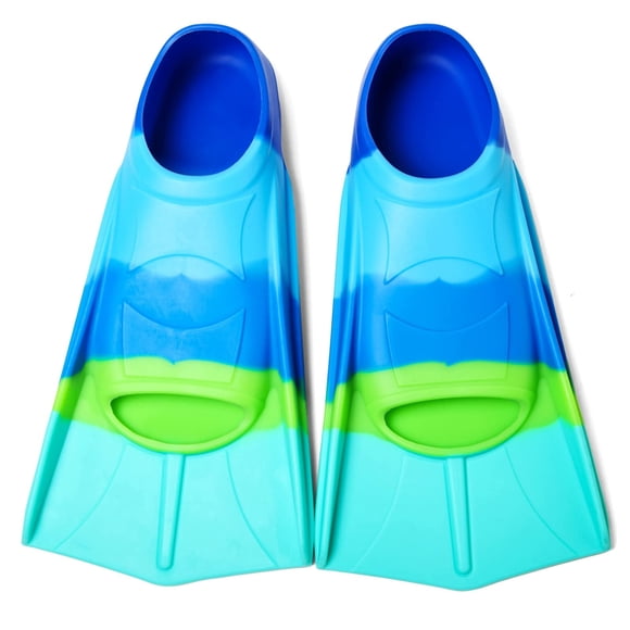 Aletas de natación Foyinbet Kids de silicona para entrenamiento de regazo para niños