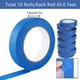 thumbnail image 4 of BTideas Cinta de Pintores Azul Cinta de Mascar, Cinta de Pintura de 0,7 Pulgadas x 65,6 Pies x 10 Rollos para Paredes (Azul), 4 of 7